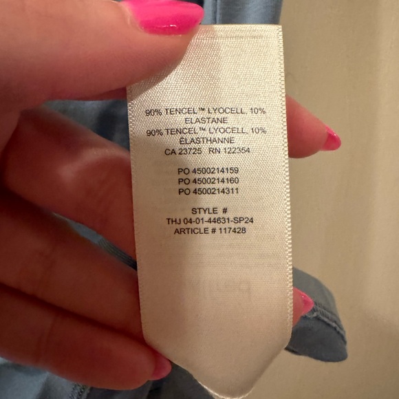 Aritzia Wilfred Women's Flute Top in Blue Medium NWT - Picture 10 of 11